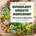 SUCCULENT WREATH // CHRISTMAS WORKSHOP // BEGINNER
