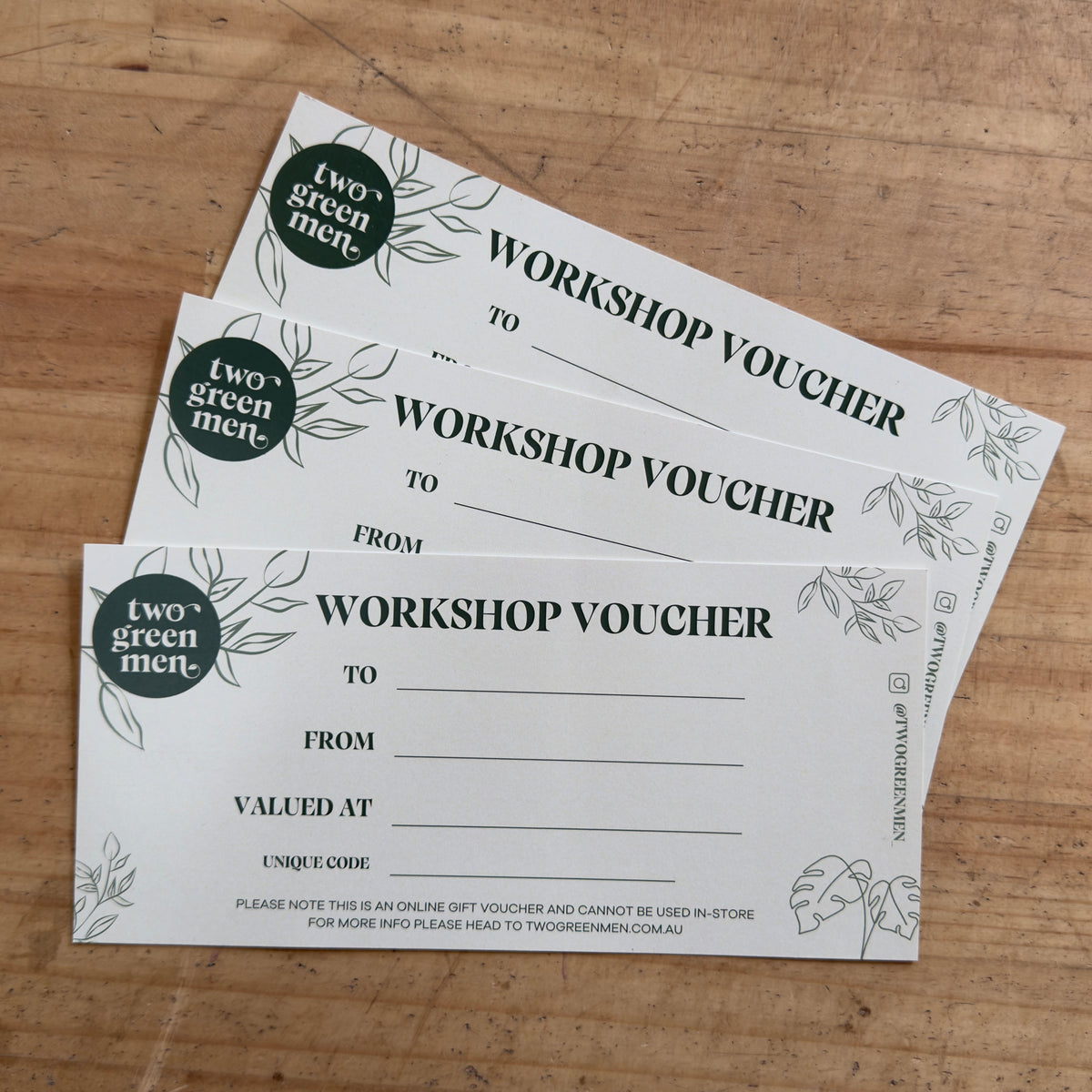 Gift Voucher | Workshops & Online Store