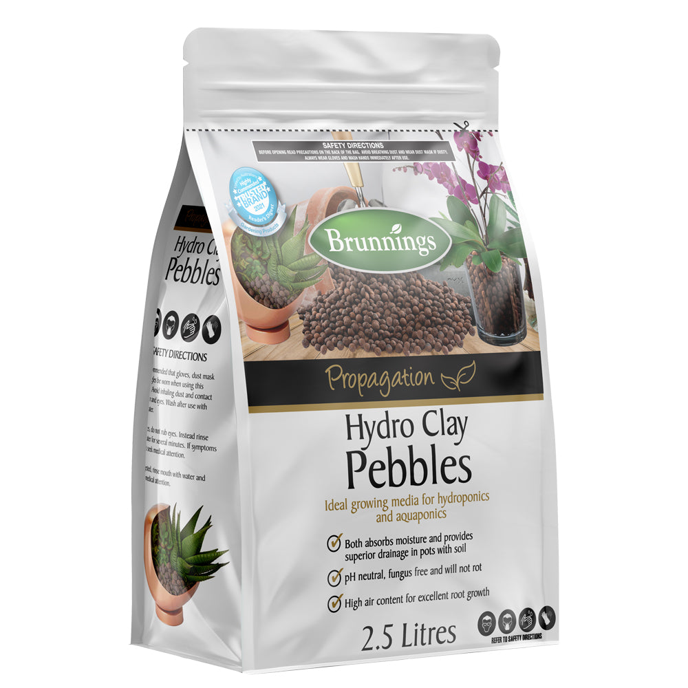 Hydro Clay Pebbles 2.5L - Brunnings