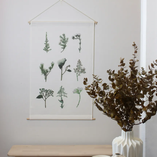 Fledge and Thread- 'January reminisce' wall hanging