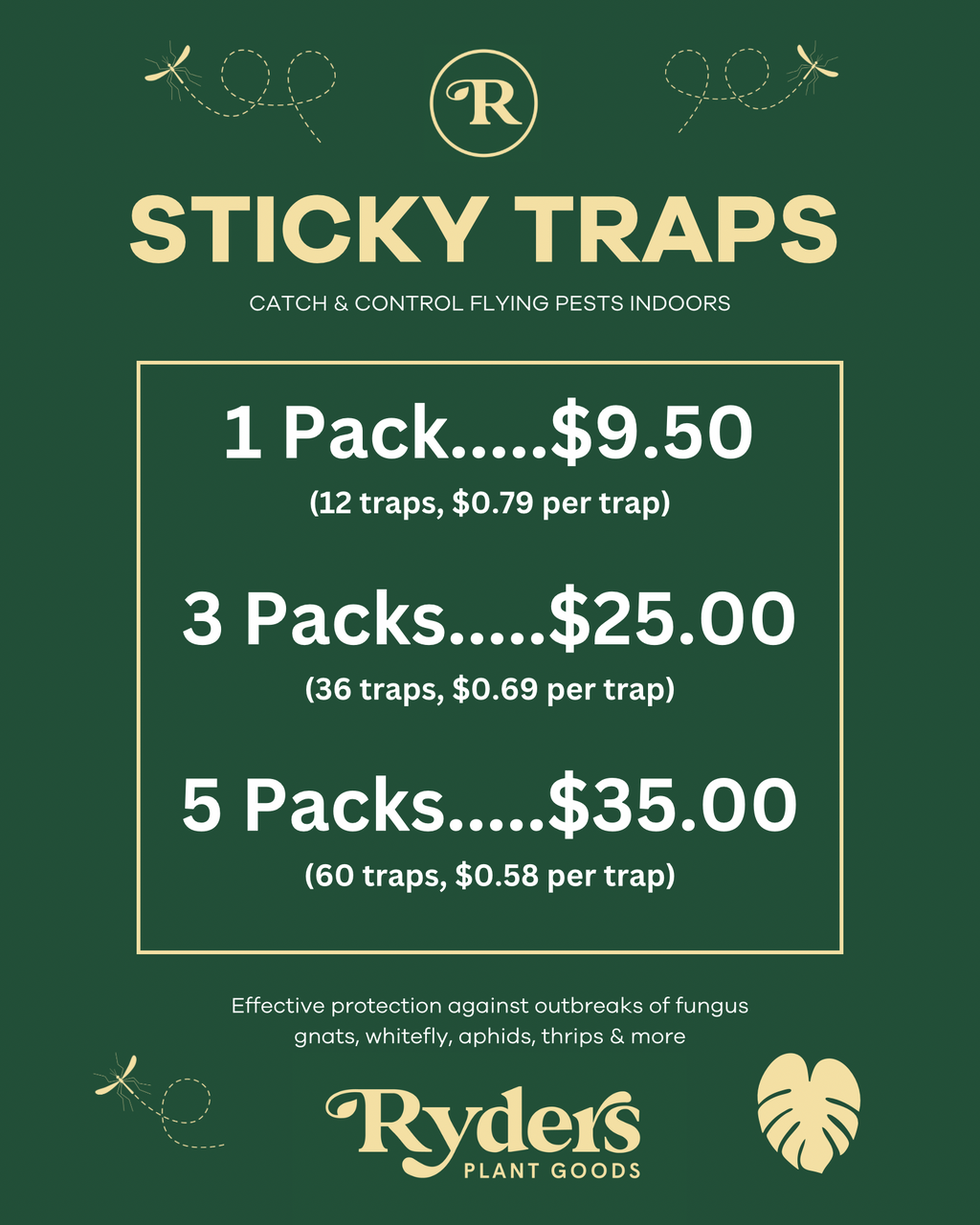 MONSTERA Sticky Traps [12 Pack]