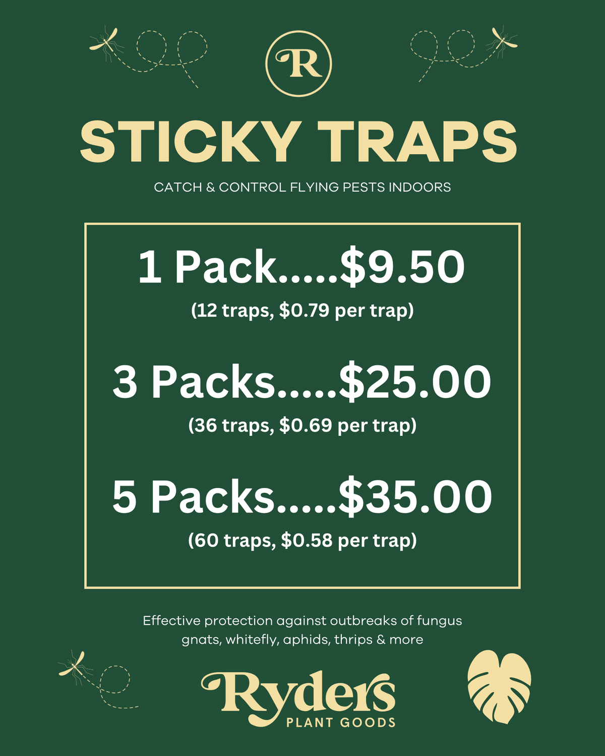MONSTERA Sticky Traps [12 Pack]